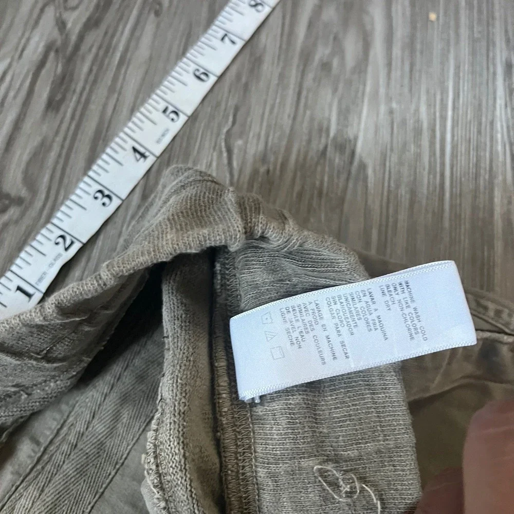 James Perse Mens Mixed Media Joggers Olive Drab Cotton Lyocell Size 3 WHU1677